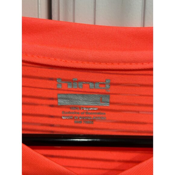 Hind Orange Long Sleeve Activewear Top Size Large Lightweight Gym Athleisure - Picture 5 of 10